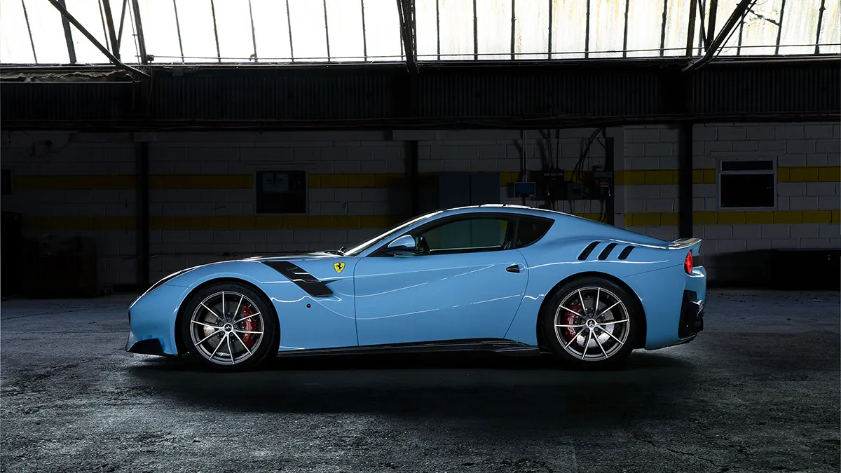 blue ferrari